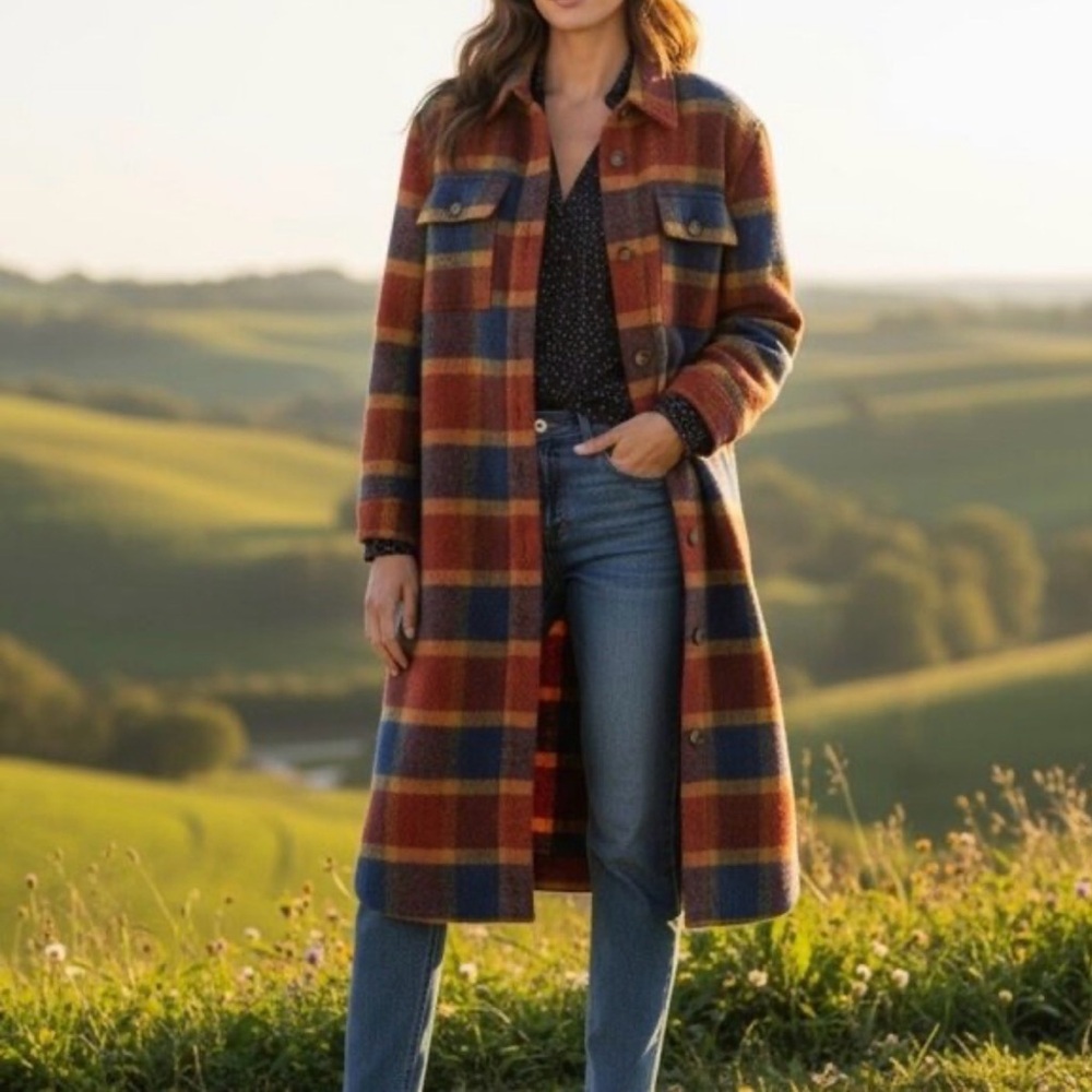 Sundance Legacy Multicolor Plaid Utility Jacket